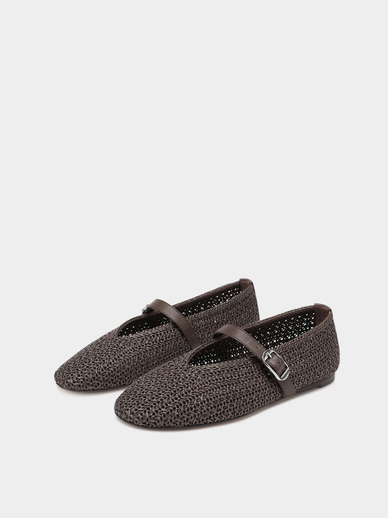 Туфли и лоферы Nokwol LOVA модель Lova Brown Raffia Фото