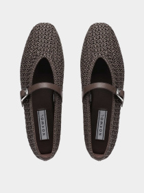 Туфли и лоферы Nokwol LOVA модель Lova Brown Raffia Фото