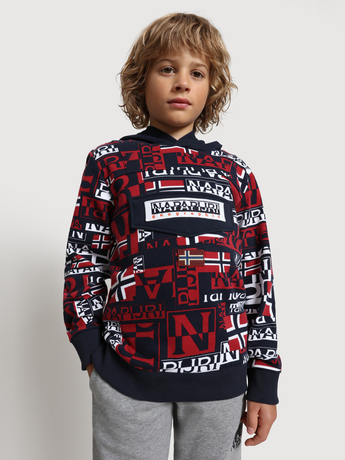 Худі Napapijri K Burgee Aop модель NP0A4FOSF7K1 Фото