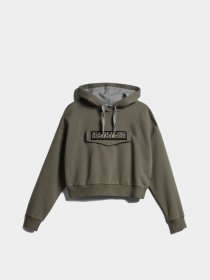 Худі Napapijri Burgee Crop W Green Lichen модель NP0A4GKJGAES Фото