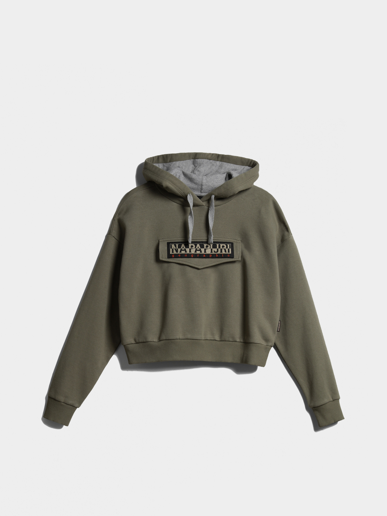 Худі Napapijri Burgee Crop W Green Lichen модель NP0A4GKJGAES Фото