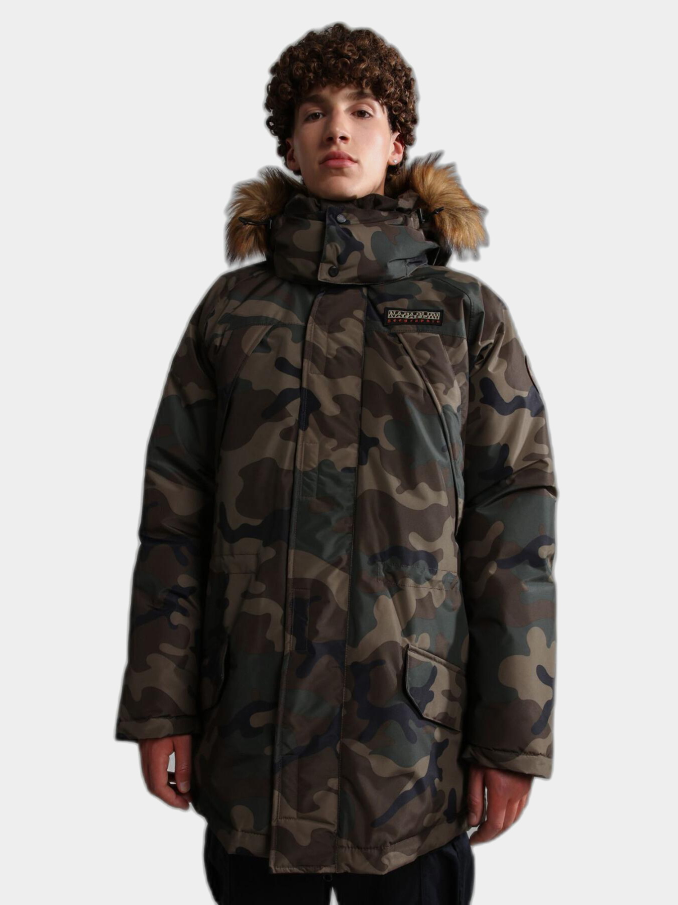 Горнолыжная куртка Napapijri Epoch Camo & Fur модель NP0A4GM9F84S Фото