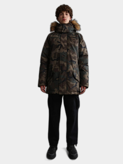 Гірськолижна куртка Napapijri Epoch Camo & Fur модель NP0A4GM9F84S — фото 3 - INTERTOP