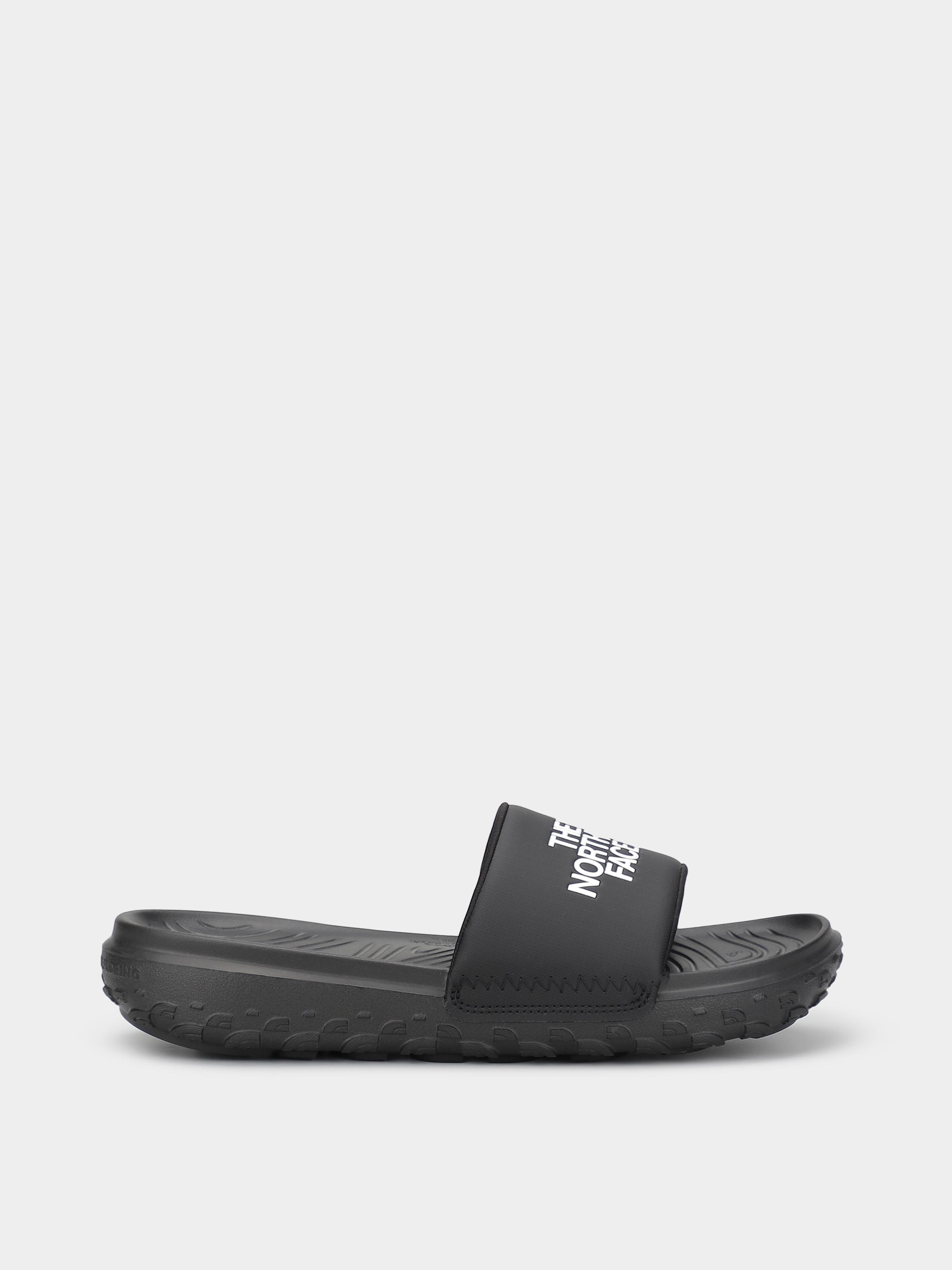 Чоловічі Шльопанці The North Face M Never Stop Cush Slide (NT617) колір чорний, матеріал штучна шкіра