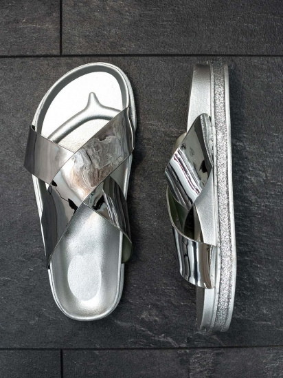 Шльопанці ISSA Plus модель OB2-71_silver — фото - INTERTOP