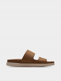 Коричневий - Шльопанці Clarks Sunder Coast Tan Leather