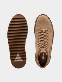 Ботинки Clarks Clarkhill Hi Light Tan Suede модель 26173447 Фото