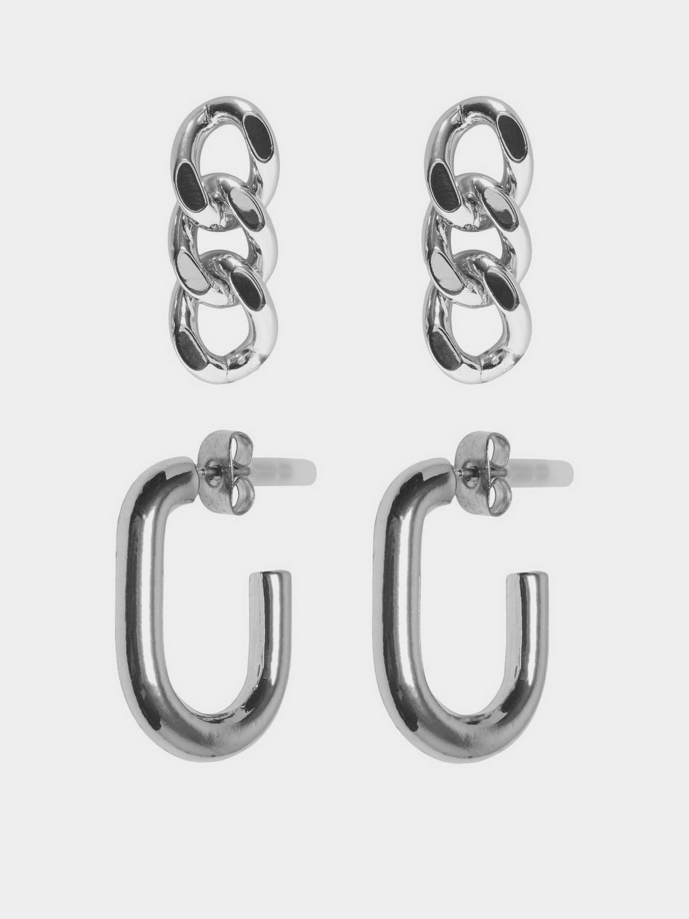 Серьги-гвоздики Only модель 15328095_Silver Фото