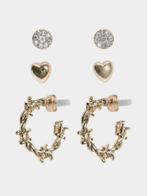 Серьги-гвоздики Only модель 15328096_Gold Colour Фото