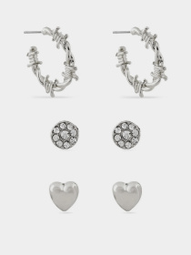 Серьги-гвоздики Only модель 15328096_Silver Фото