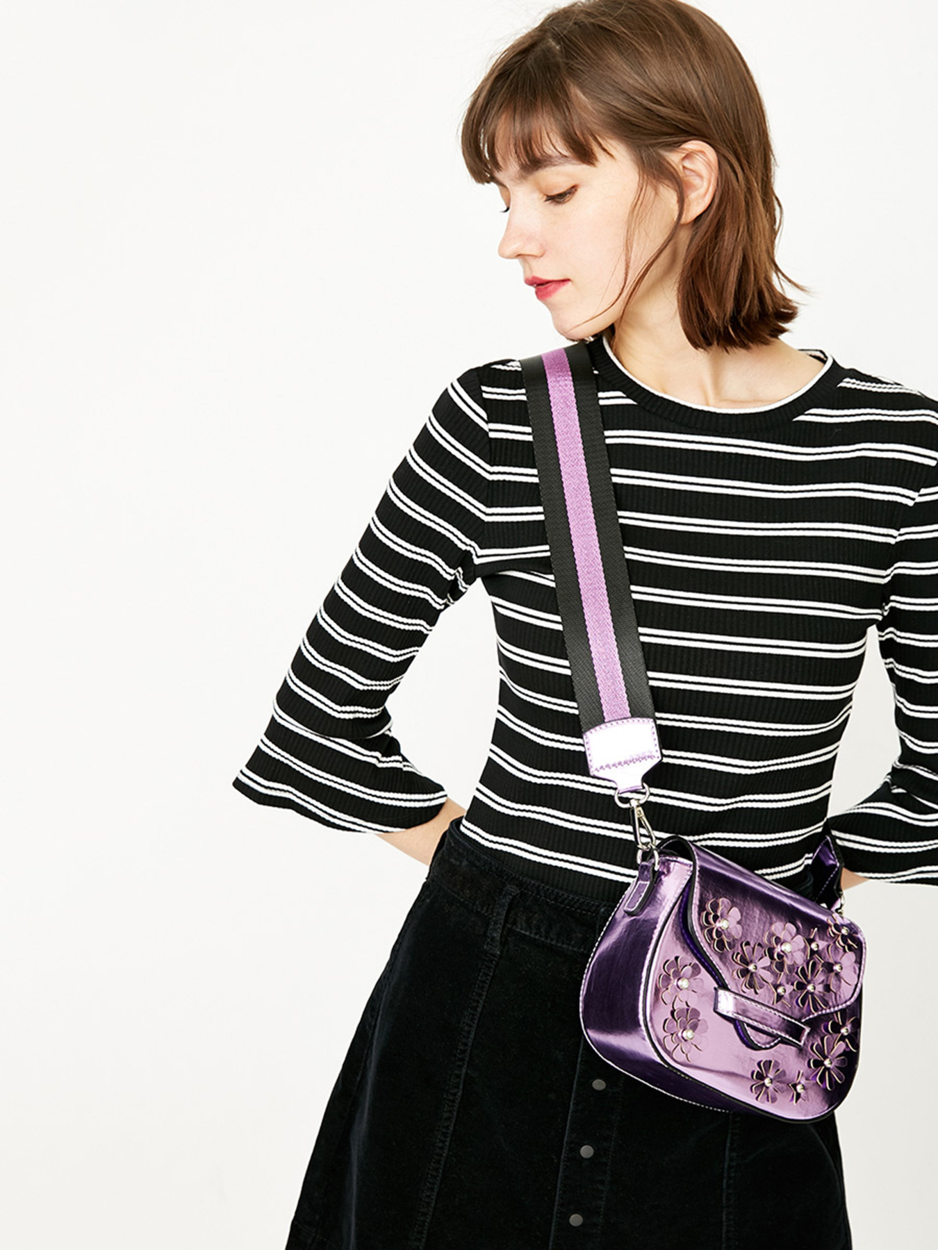 Сумка Only модель 118185519C32_бузковий Фото