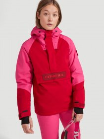 Аутдор та гірськолижна куртка O'Neill модель 0P5006_червоний з рожевим Фото