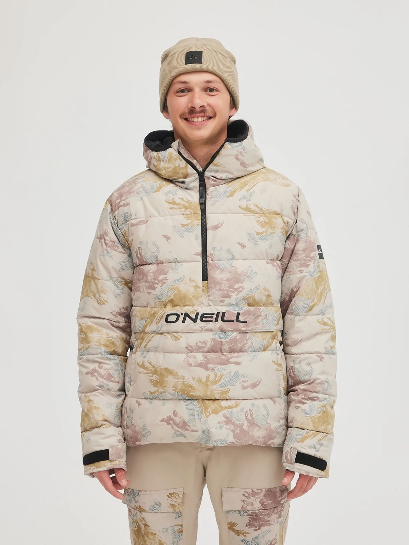 Зимова куртка O'Neill модель 2500024_бежевий комб. Фото