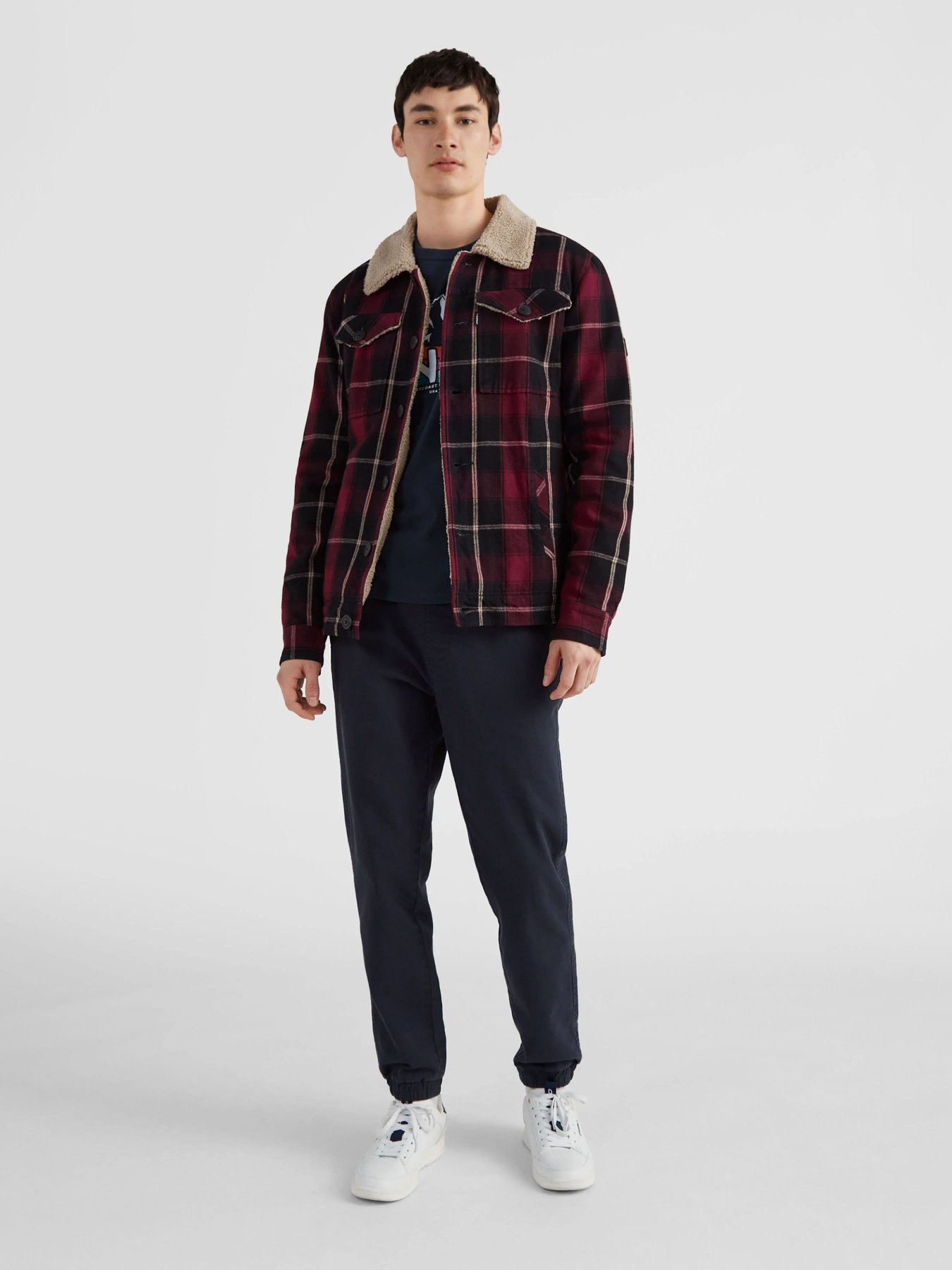 Демісезонна куртка O'Neill модель 2500034_бордовий комб. Фото