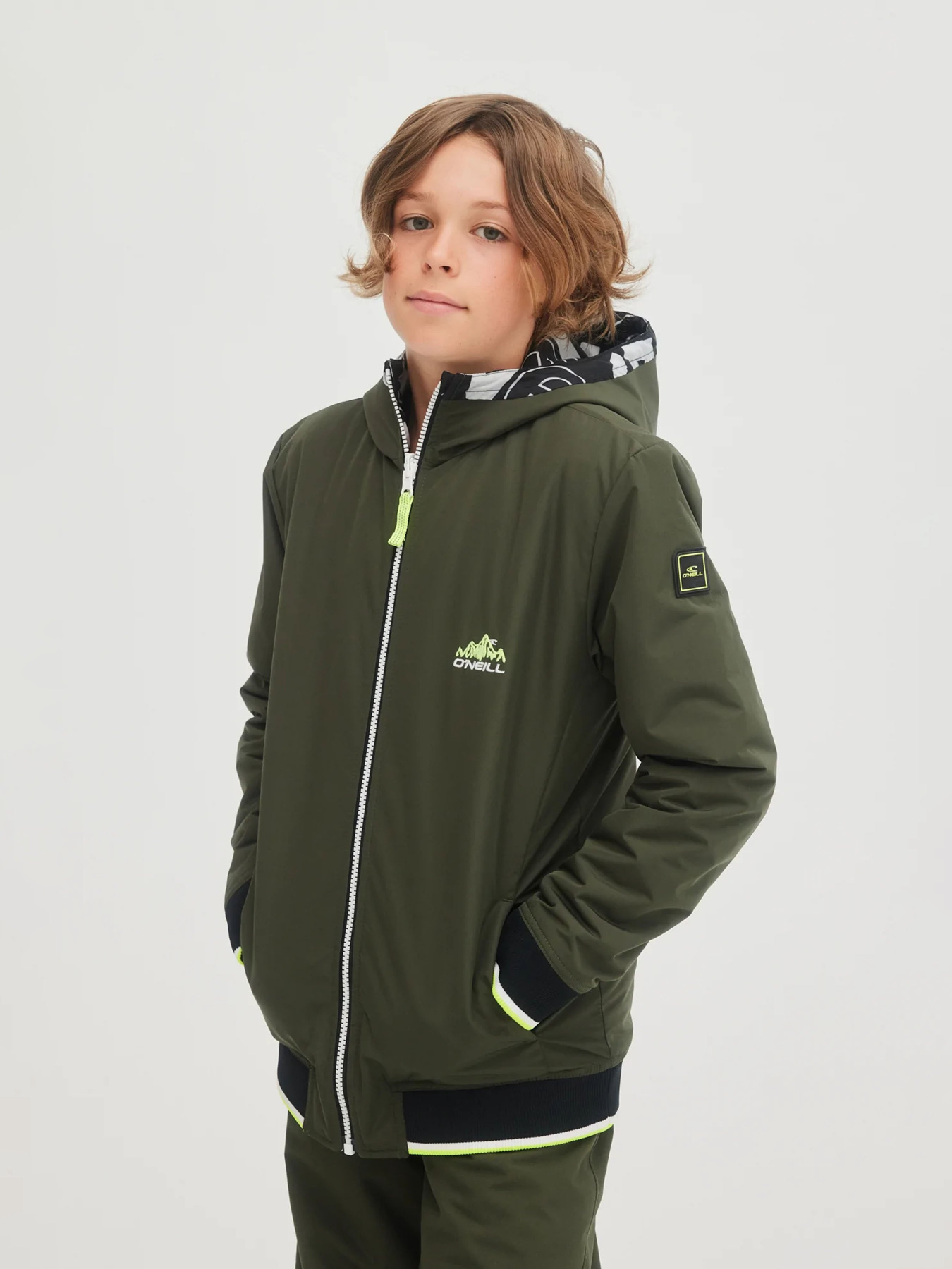 Зимняя куртка O'Neill модель 4500015_хакі з чорним Фото