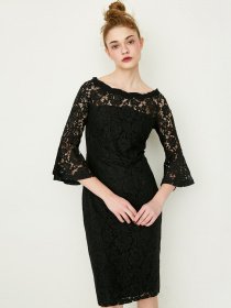 Сукня міді Only модель 117207596E40_чорний Фото