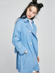 Тренч Only модель 117255501J32_с.синій Фото