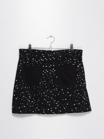 Юбка мини Only модель 117261532S02_чорний з білим Фото