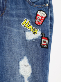 Прямые джинсы Only модель 117332532J34_синій комб. Фото