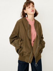 Бомбер Only модель 117336548E08_т.зелений Фото