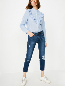 Скинни джинсы Only модель 117349569J35_т.синій Фото