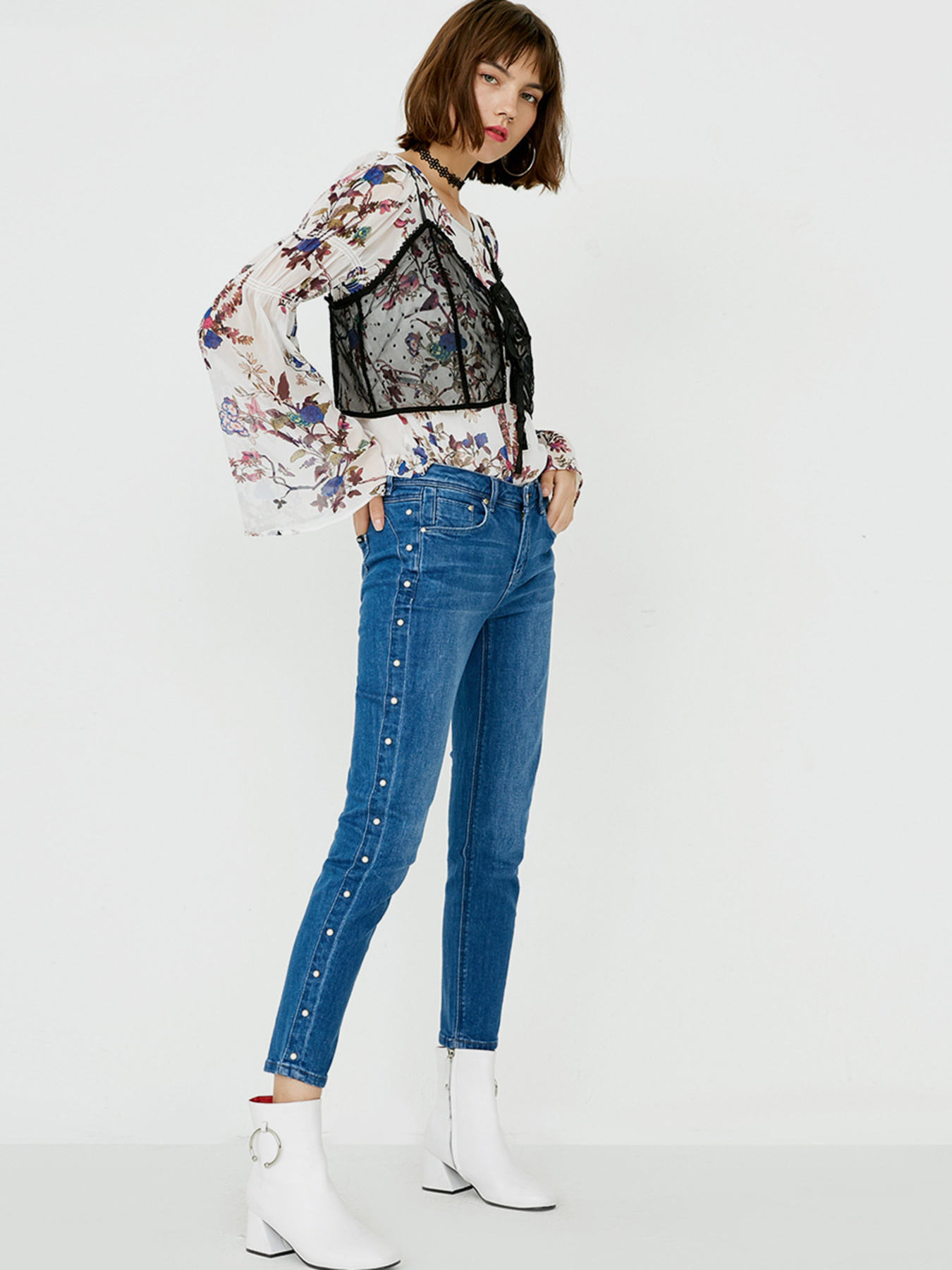 Скіні джинси Only модель 117349608J33_синій Фото