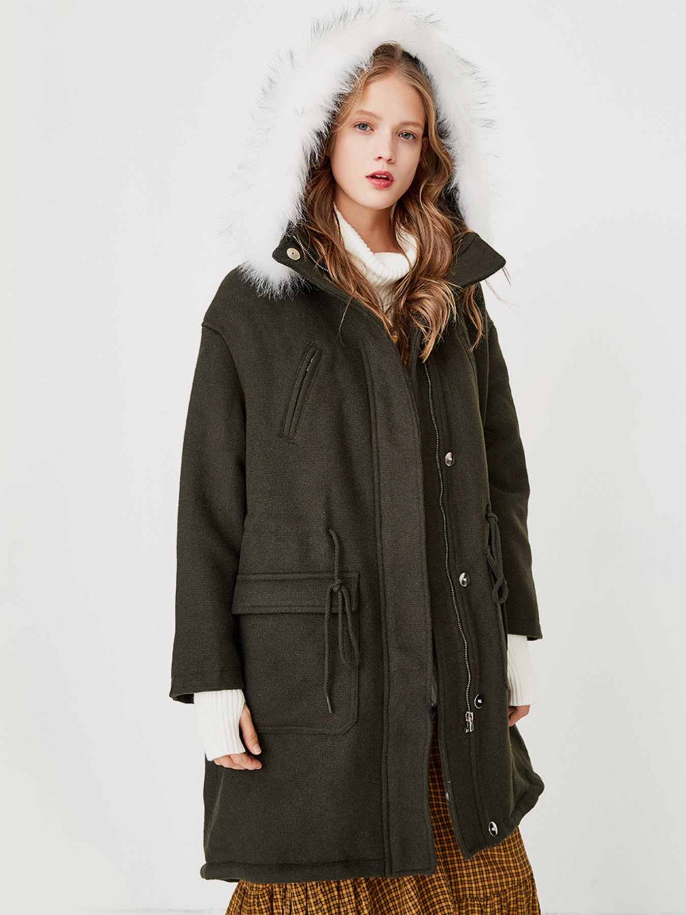 Пальто Only модель 11734S506E05_т.зелений Фото
