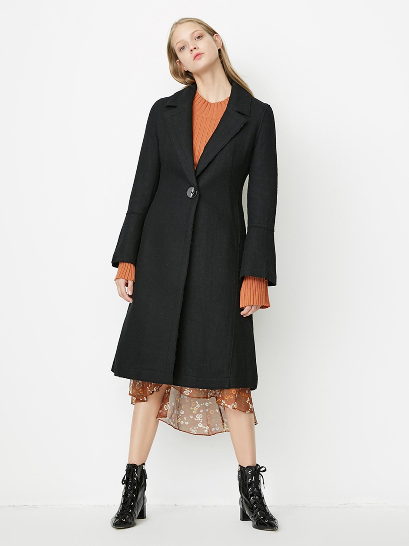 Пальто Only модель 11734S507E40_чорний Фото