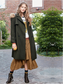 Пальто Only модель 11734S512E05_т.зелений Пальто Only модель 11734S512E05_т.зелений Фото