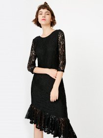 Сукня міді Only модель 117361526S01_чорний Фото