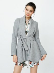 Пальто Only модель 11736T505G40_сірий Фото