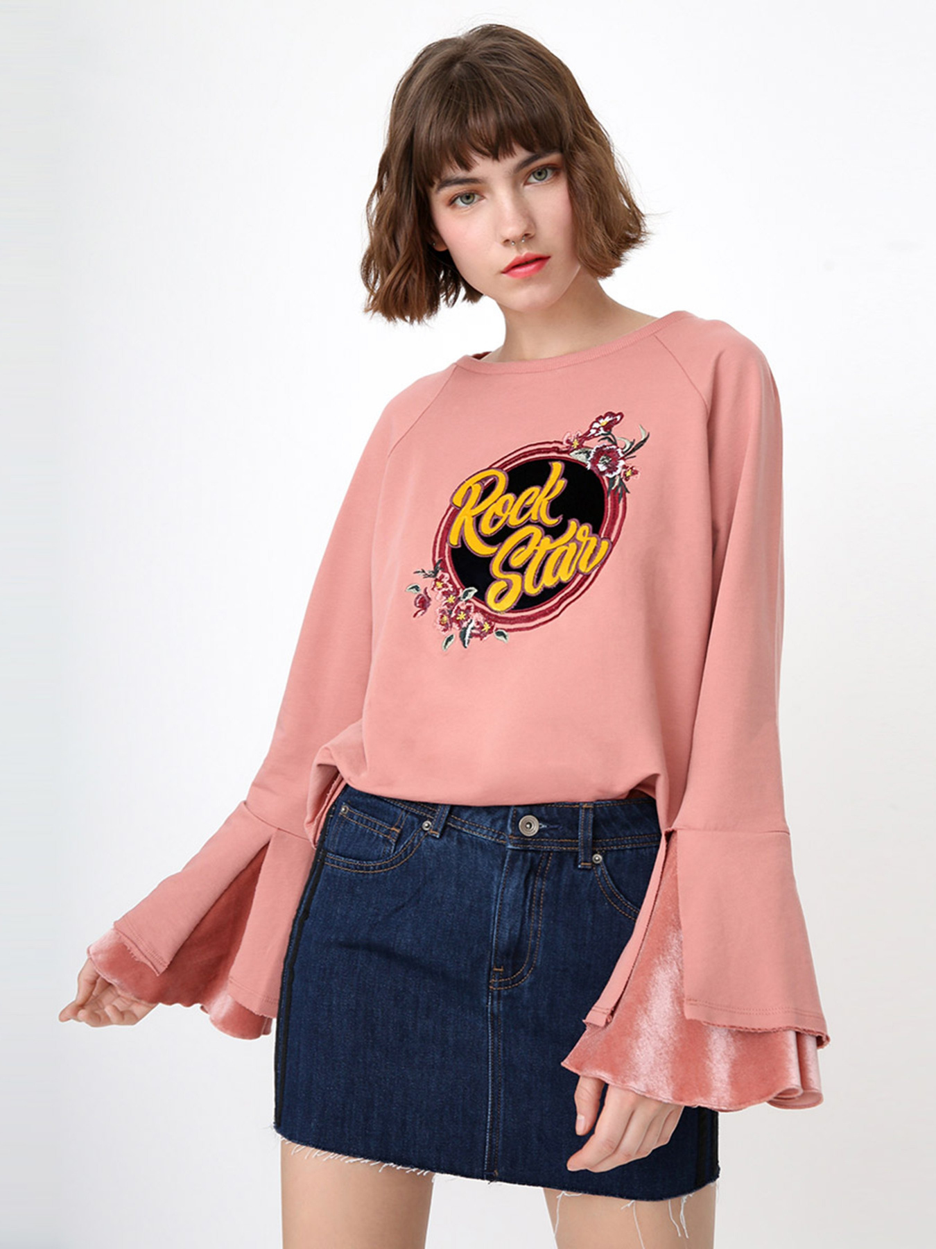 Джинсова спідниця Only модель 117437501J35_т.синій Фото