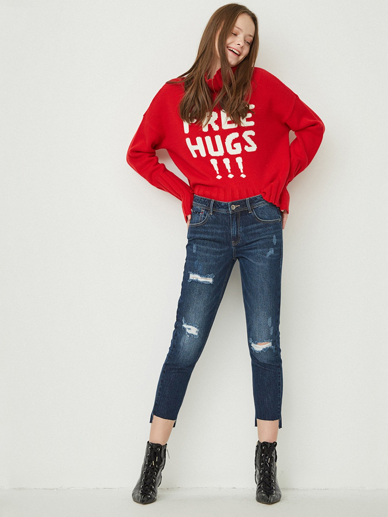 Скіні джинси Only модель 117449504J35_т.синій Фото