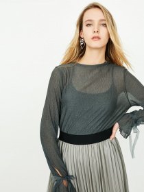 Блуза Only модель 118102525E56_т.зелений Фото