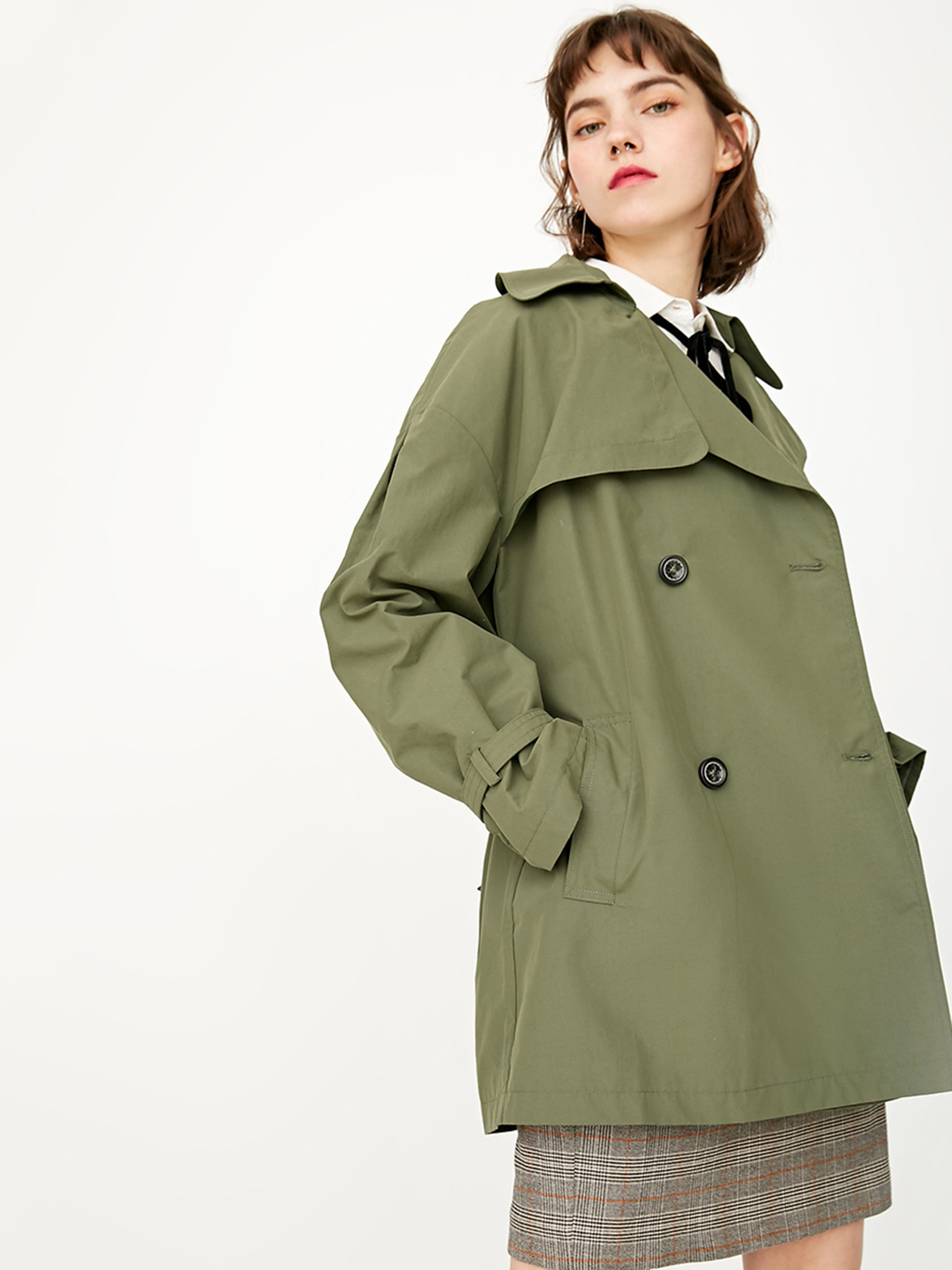 Плащ Only модель 118136514E03_зелений Фото