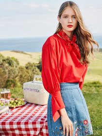 Блуза Only модель 118158504F17_червоний Фото