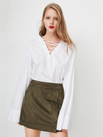 Юбка миди Only модель 11816S503E03_хакі Фото