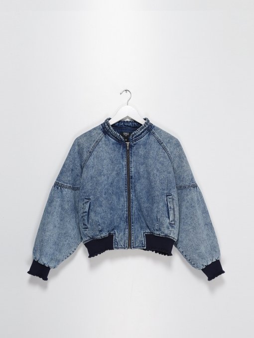 Джинсовая куртка Only модель 110309202143_синій з т.синім Фото