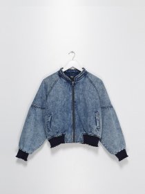 Джинсовая куртка Only модель 110309202143_синій з т.синім Джинсовая куртка Only модель 110309202143_синій з т.синім Фото