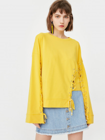 Світшот Only модель 11819S526D09_жовтий Фото