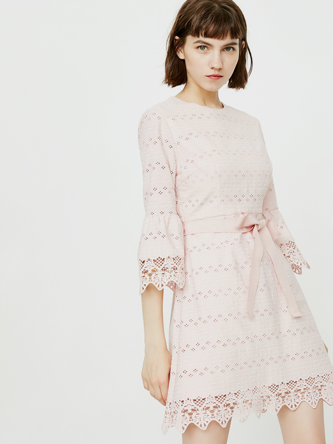 Сукня міді Only модель 118207646A29_с.рожевий Фото