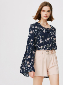 Блуза Only модель 118251503H1Z_т.синій комб. Фото