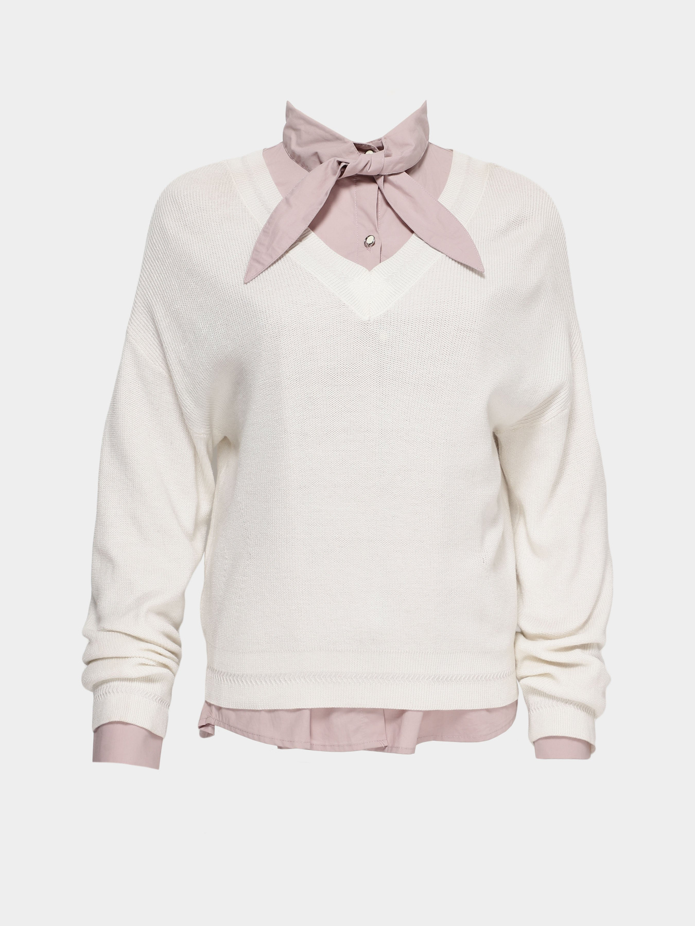 Повсякденний костюм Only модель 119124529S04_рожевий з білим Фото