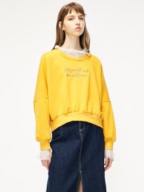 Світшот Only модель 11919S510D10_т.жовтий комб. Фото