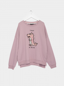 Свитшот Only модель 11939S566E16_бузковий комб. Фото