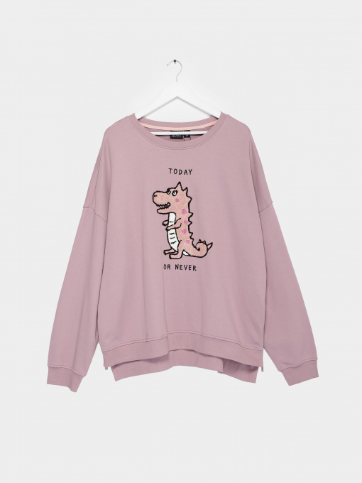 Світшот Only модель 11939S566E16_бузковий комб. Фото