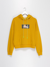 Худі Only модель 11939S582D09_гірчичний комб. Фото