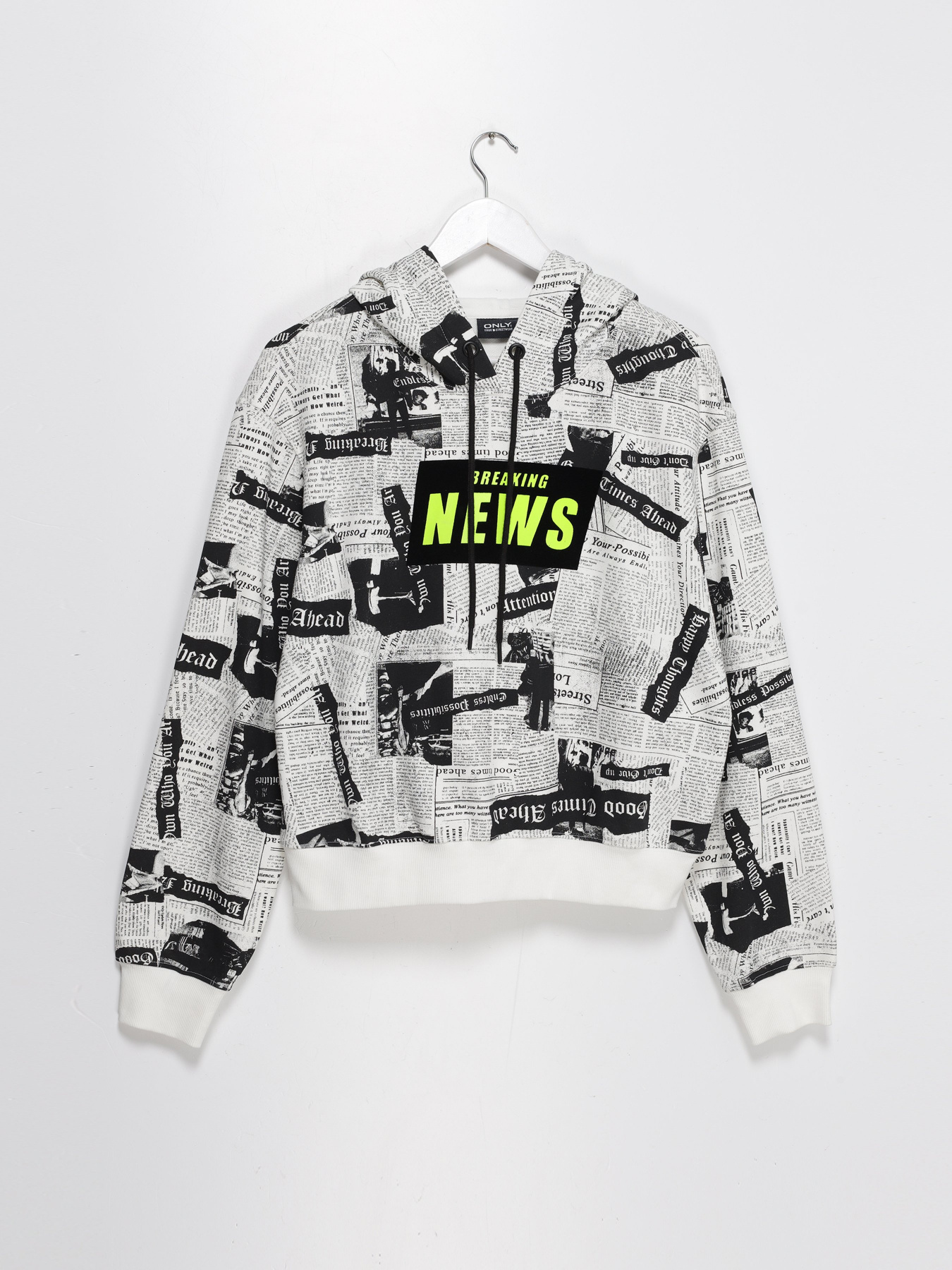 Худи Only модель 11939S602H2D_білий комб. Фото