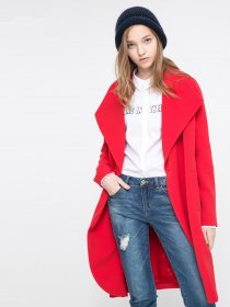 Пальто Only модель 116336535078_червоний Фото