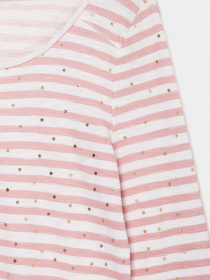 Лонгслив Only модель 15224838_білий з рожевим Фото